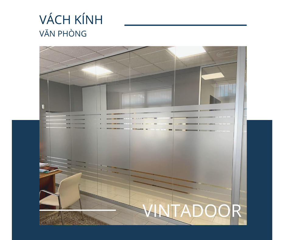 Vách kính cường lực không khung