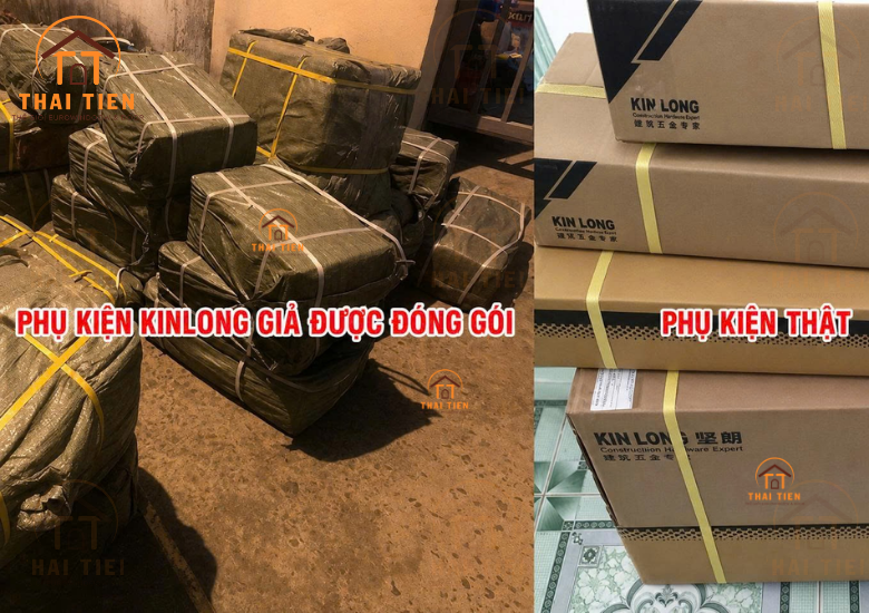 Ph&acirc;n biệt quy c&aacute;ch đ&oacute;ng g&oacute;i th&ugrave;ng carton phụ kiện Kinlong thật v&agrave; giả mạo