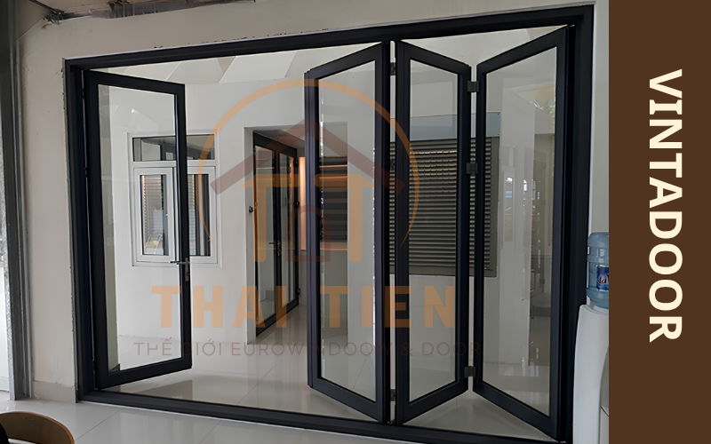 Cửa nh&ocirc;m k&iacute;nh Quận 12 kiểu xếp trượt hiện nay