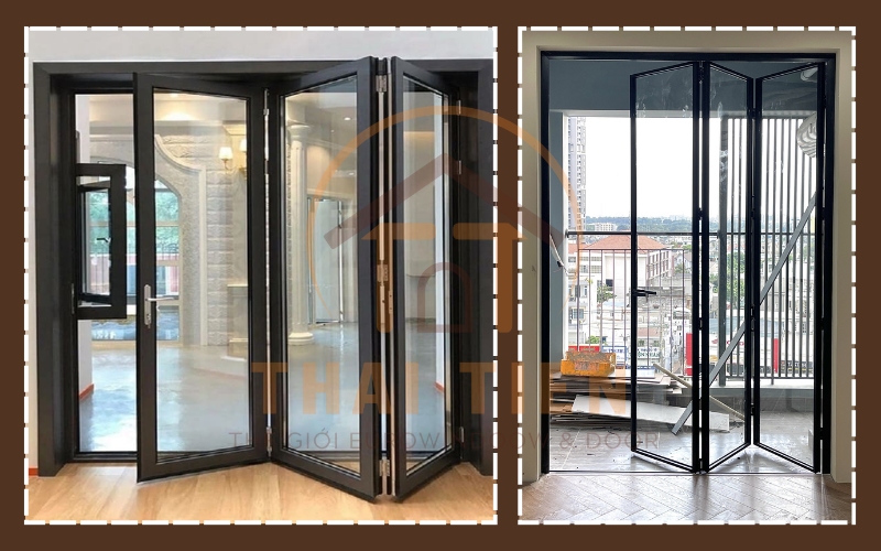 Cửa nh&ocirc;m k&iacute;nh Quận 12 kiểu xếp trượt
