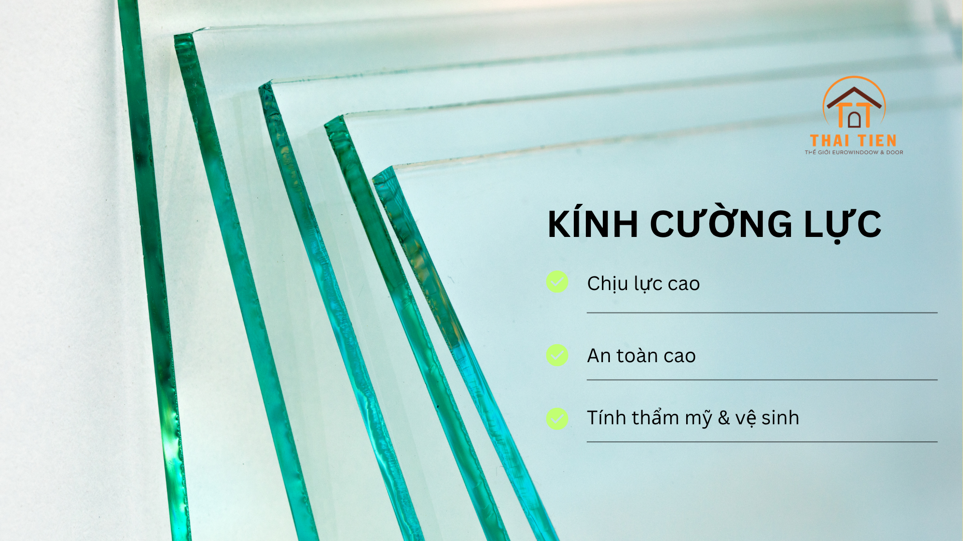 Cửa k&iacute;nh cường lực d&agrave;y 8mm - 10mm - 12mm