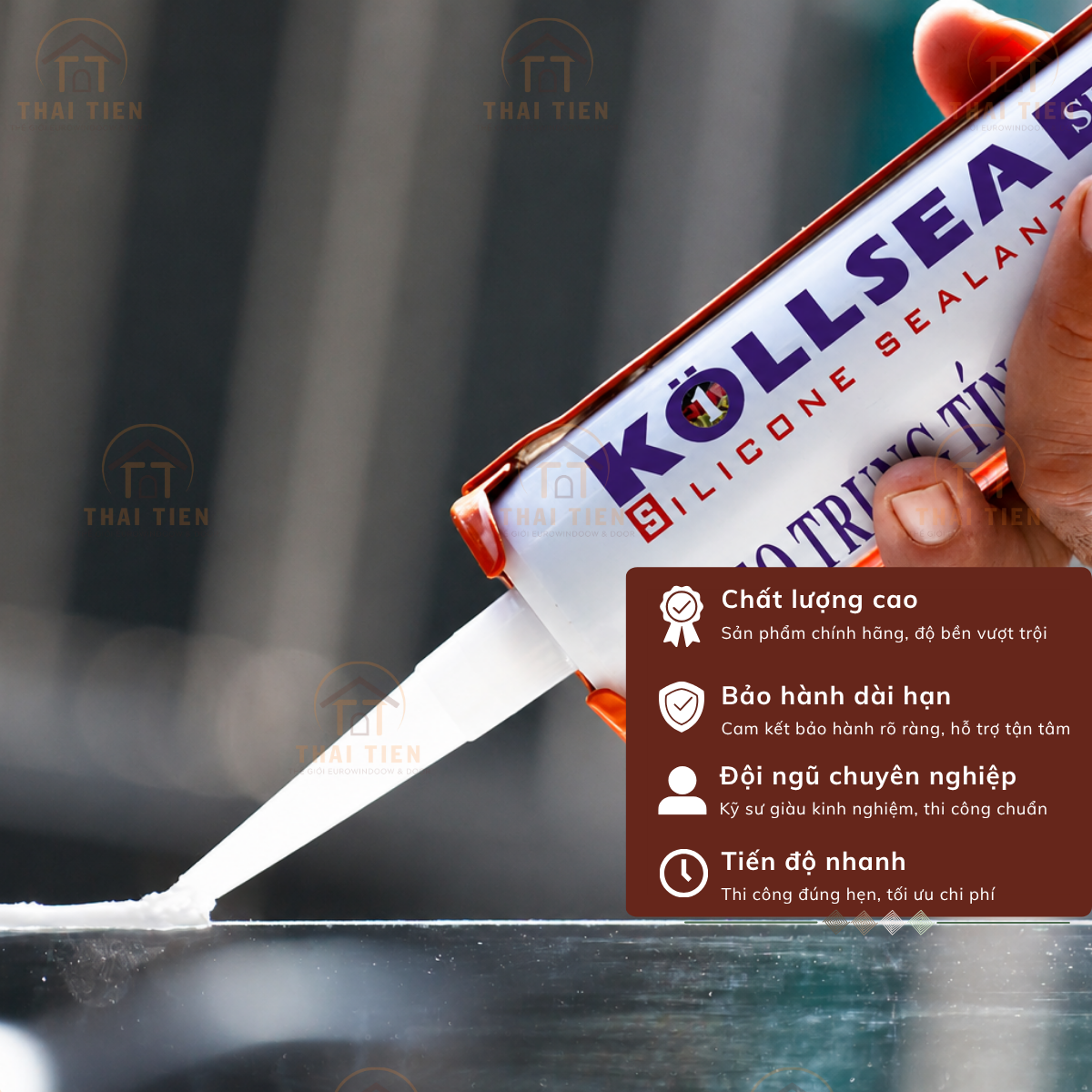 Kỹ thuật vuốt đường keo silicone đều tay mịn đẹp