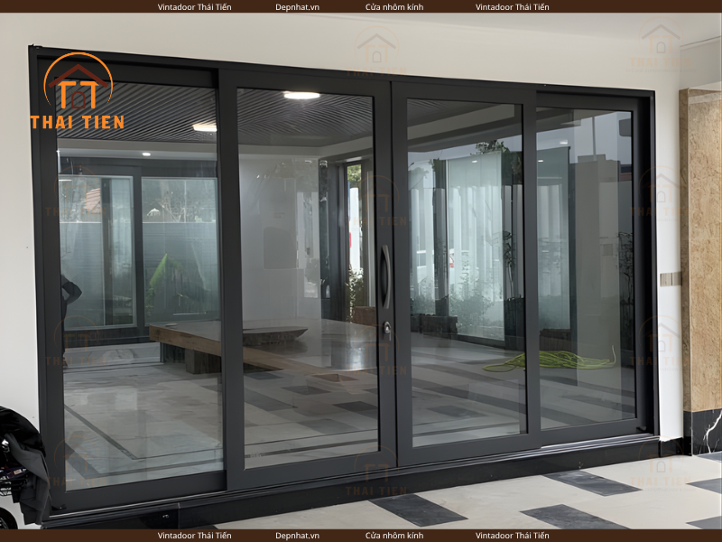 Cửa nh&ocirc;m k&iacute;nh Kogen đẹp Vintadoor Th&aacute;i Tiến