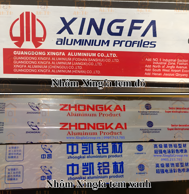 Nh&ocirc;m xingfa ch&iacute;nh h&atilde;ng