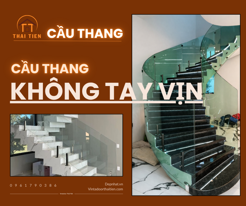 Cầu thang không tay vịn