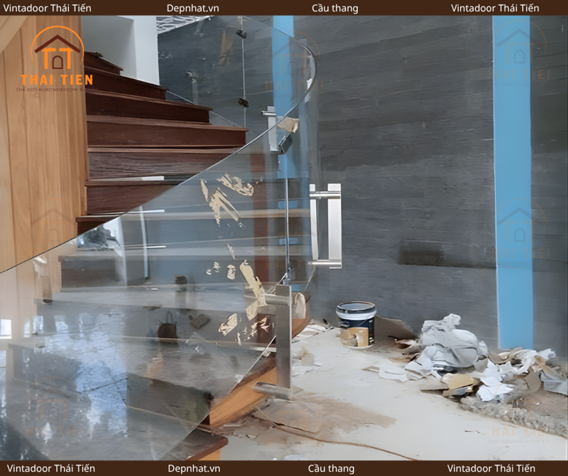 Cầu thang không tay vịn