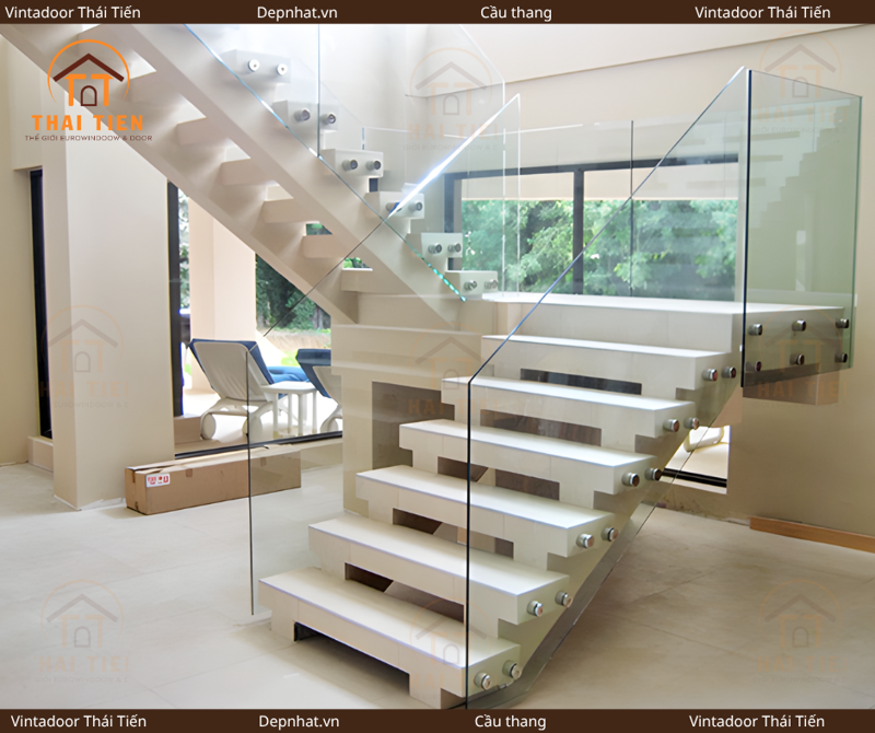 Cầu thang không tay vịn