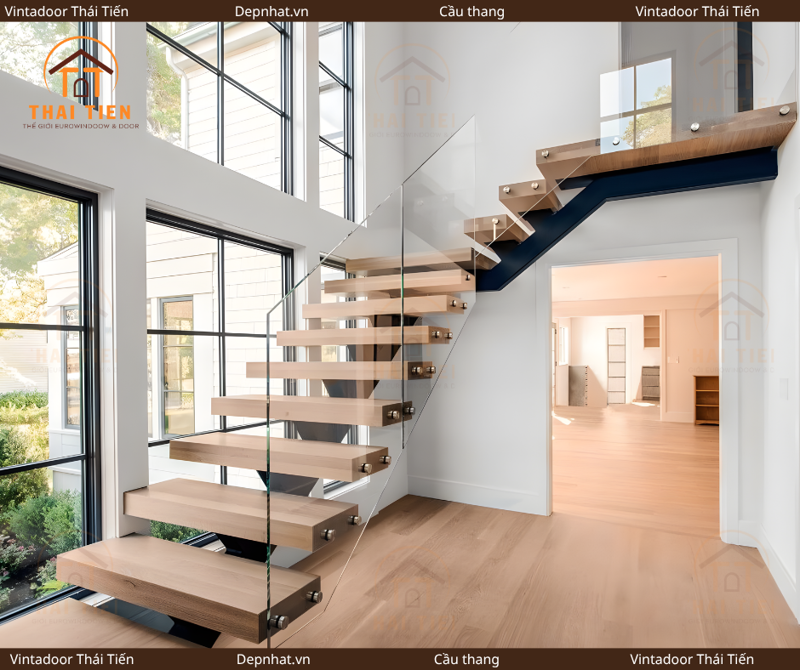 Cầu thang không tay vịn