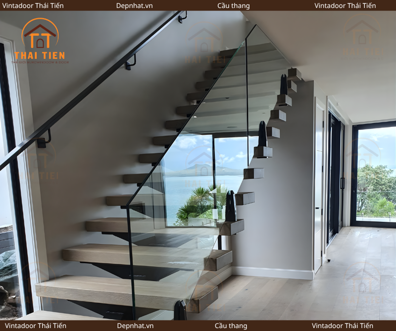 Cầu thang không tay vịn