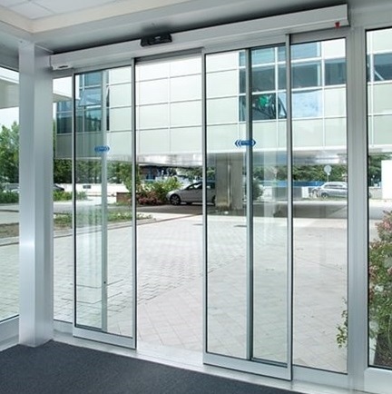 Cửa nhôm kính trượt tự động