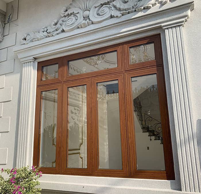 Cửa sổ nhôm giả gỗ