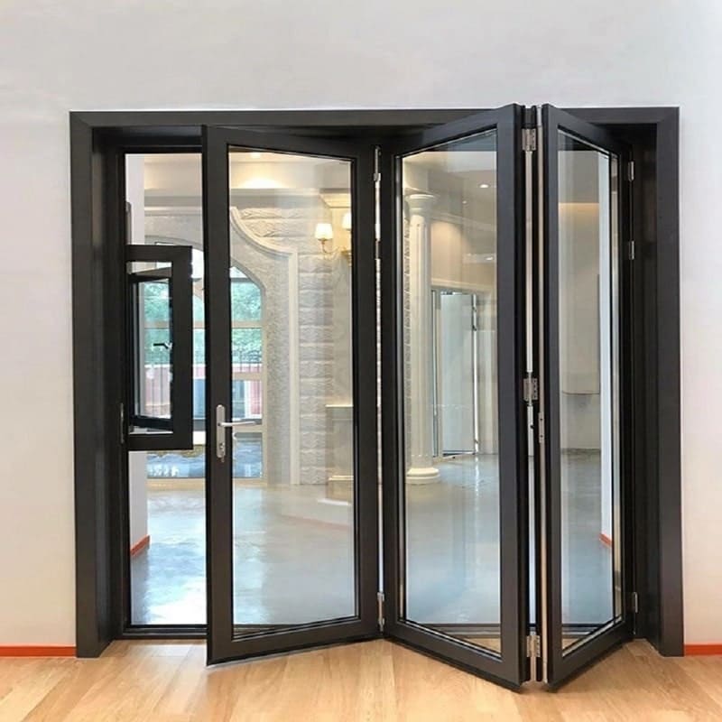 Cửa xếp nhôm kính hiện đại