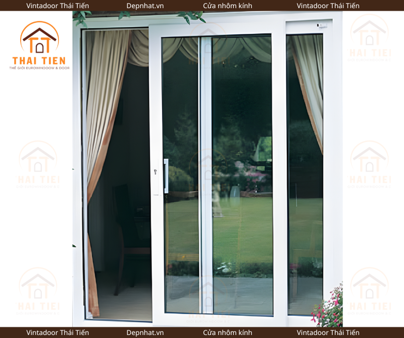 Cửa xếp nhôm kính hiện đại