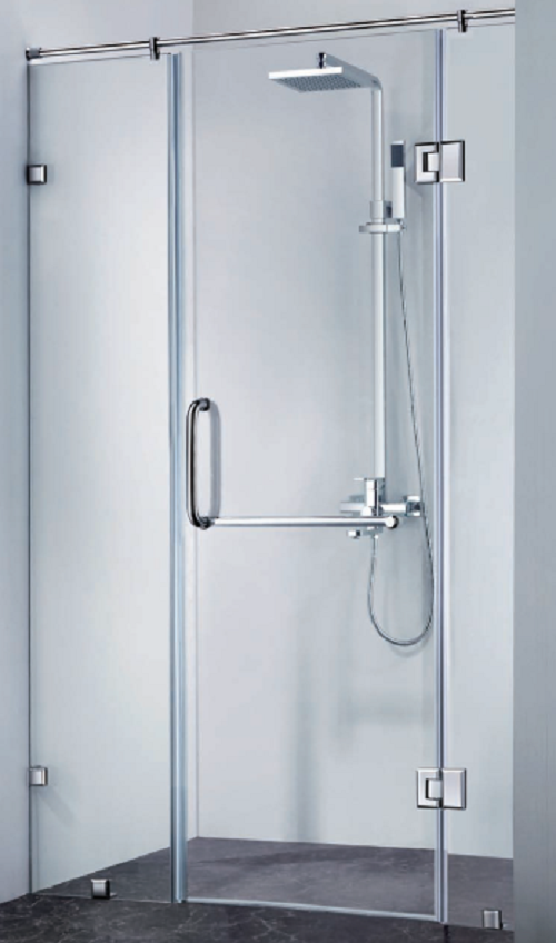 Phòng tắm kính bản lề 180 độ