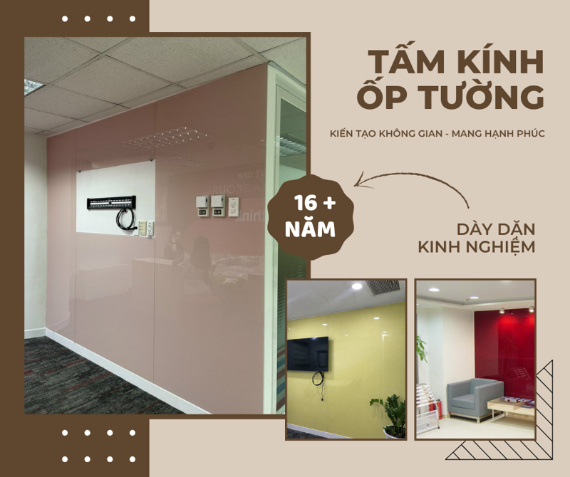 Tấm kính ốp tường
