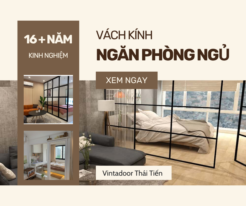 Vách kính phòng ngủ