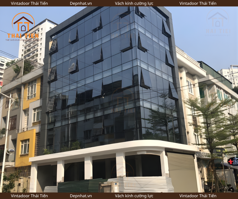 Vách nhôm kính mặt dựng