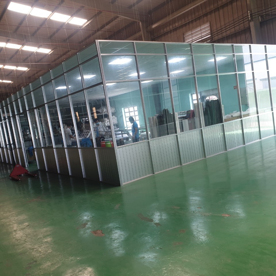 Vách nhôm kính nhà xưởng