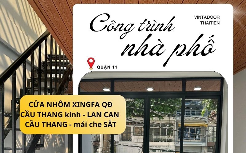 Cửa Nhôm Xingfa Quảng Đông hệ 55 tại Lãnh Bình Thăng Q11