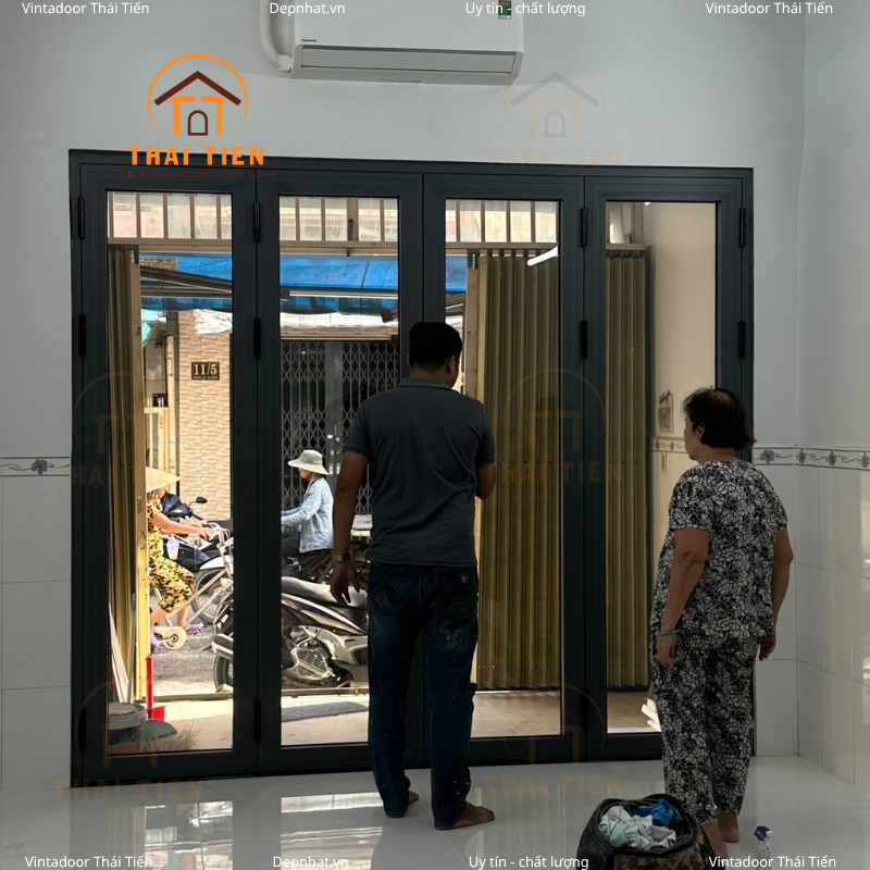 Hướng dẫn khách hàng thao tác sử dụng cửa nhôm kính
