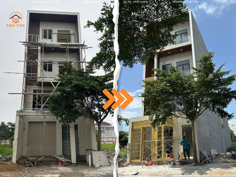 Hoàn thiện phần lắp đặt thô cửa đi, cửa sổ, cổng sắt cho nhà ở Long An