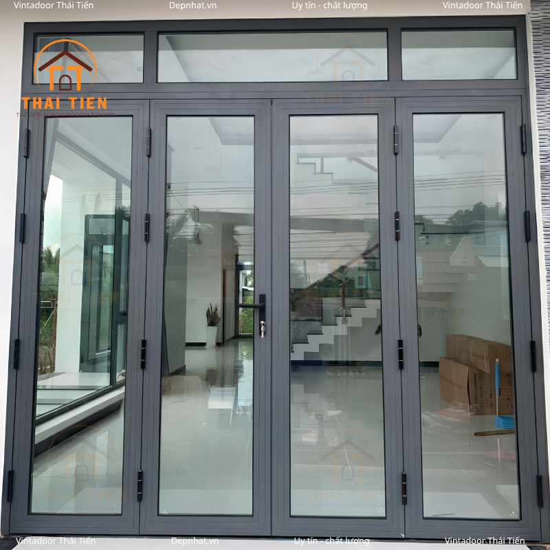 THI CÔNG TRỌN GÓI CỬA NHÔM KÍNH, CỬA SẮT CNC VÀ LAN CAN KÍNH TẠI LONG AN - Ảnh 4