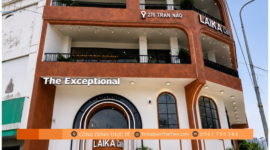THI CÔNG TRỌN GÓI NHÔM - KÍNH - SẮT CHUỖI CAFE LAIKA – QUẬN 2