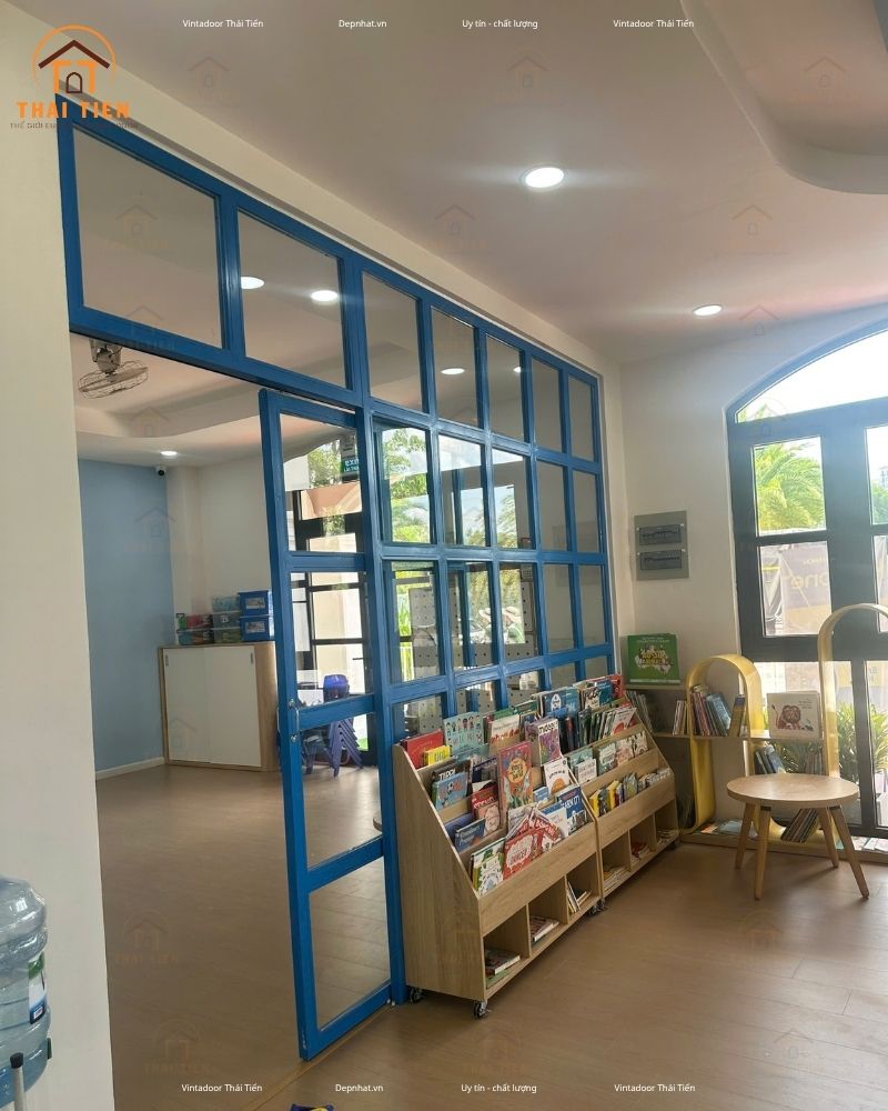 Công trình cửa sắt - cầu thang sắt Trường mầm non Kidzone ở Quận 9 - Ảnh 6